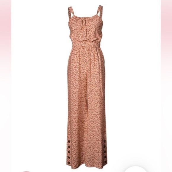 Jonathan Simkhai NWT Serenity Brown Textured Dot Jumpsuit XS Revolve Resortwear - Picture 12 of 16